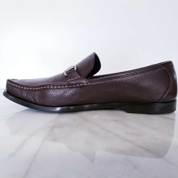 Allen Edmonds FIRENZE Horse Bit Loafer Brown 13 D - Picture 3 of 8